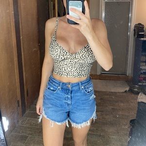 Cheetah crop top